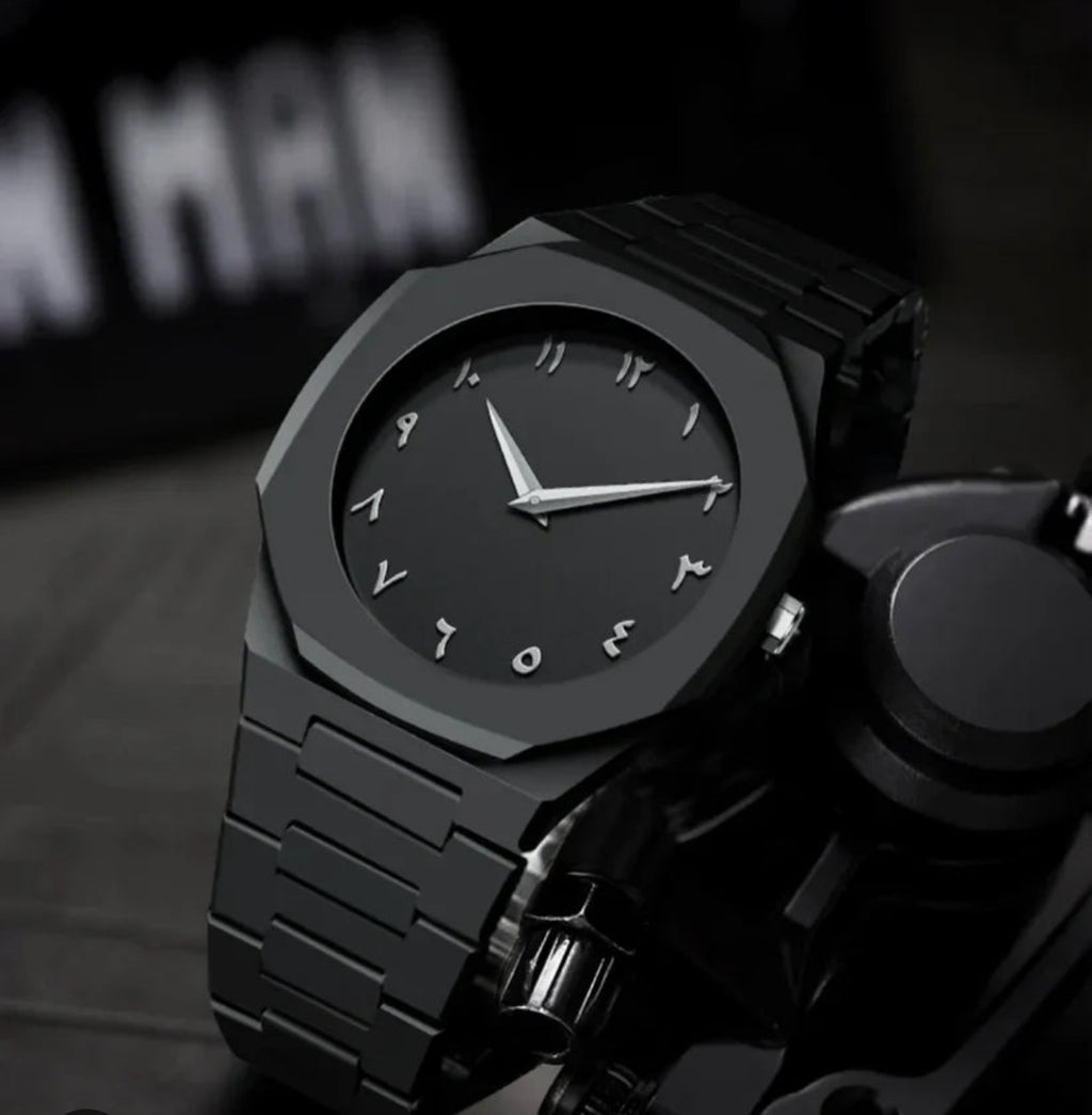 BLACK AURA ARABIC WATCH