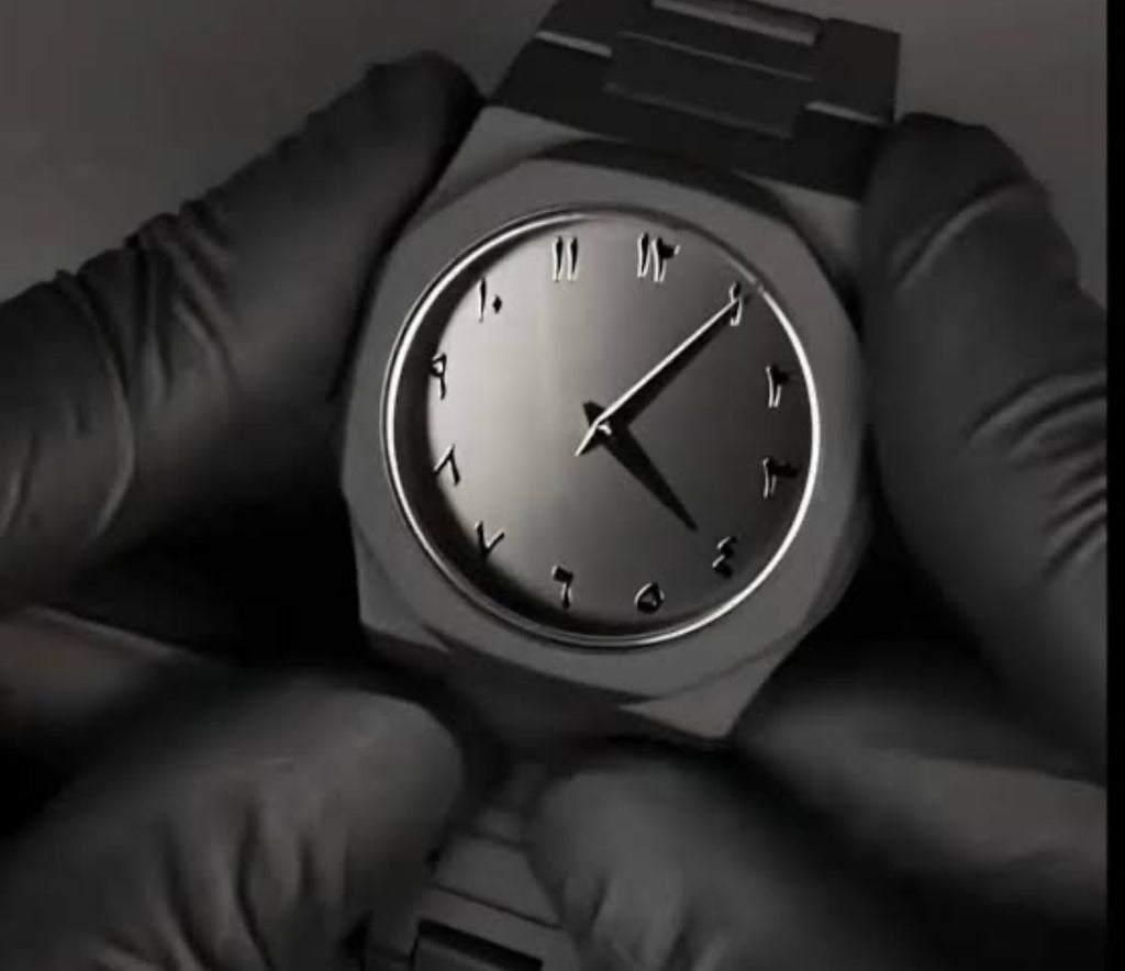 BLACK AURA ARABIC WATCH