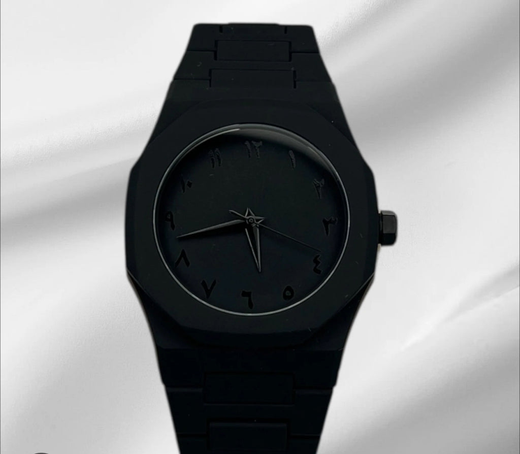 BLACK AURA ARABIC WATCH